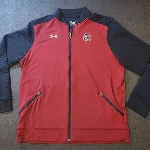 LG Carolina Under Armour Red and Black Jacket with Varsity Style